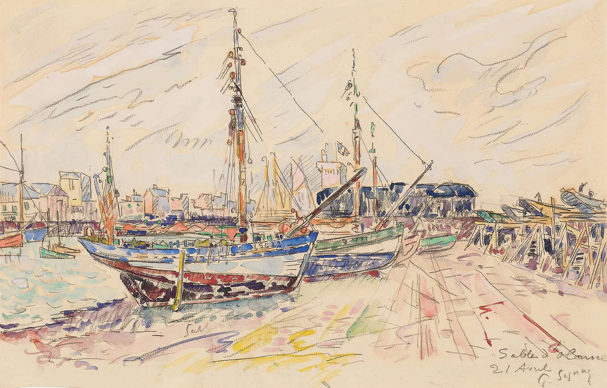 Les Sables D Olonne by Paul Signac