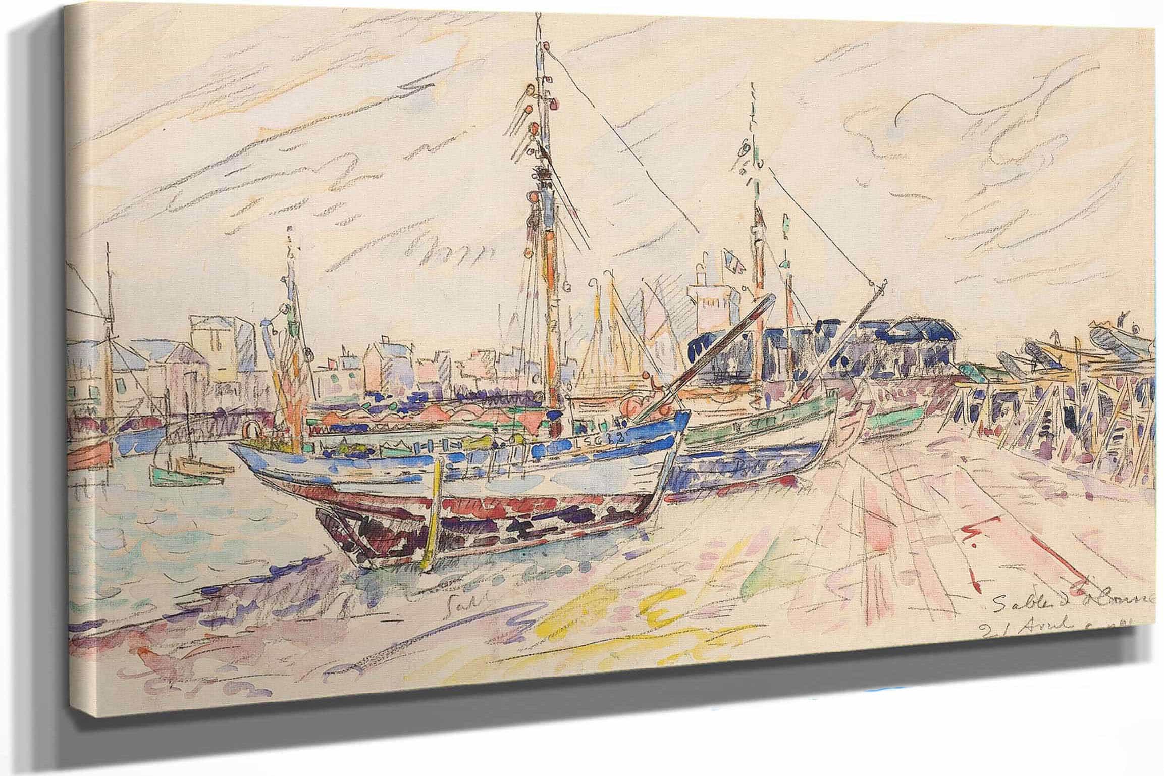 Les Sables D Olonne by Paul Signac
