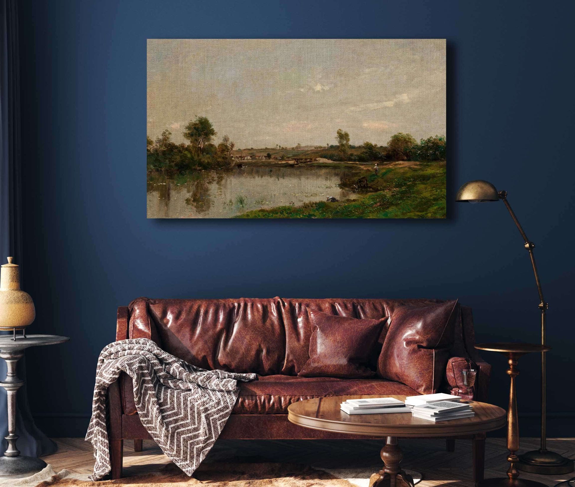 Les Sablieres Pres De Valmondois by Charles Francois Daubigny