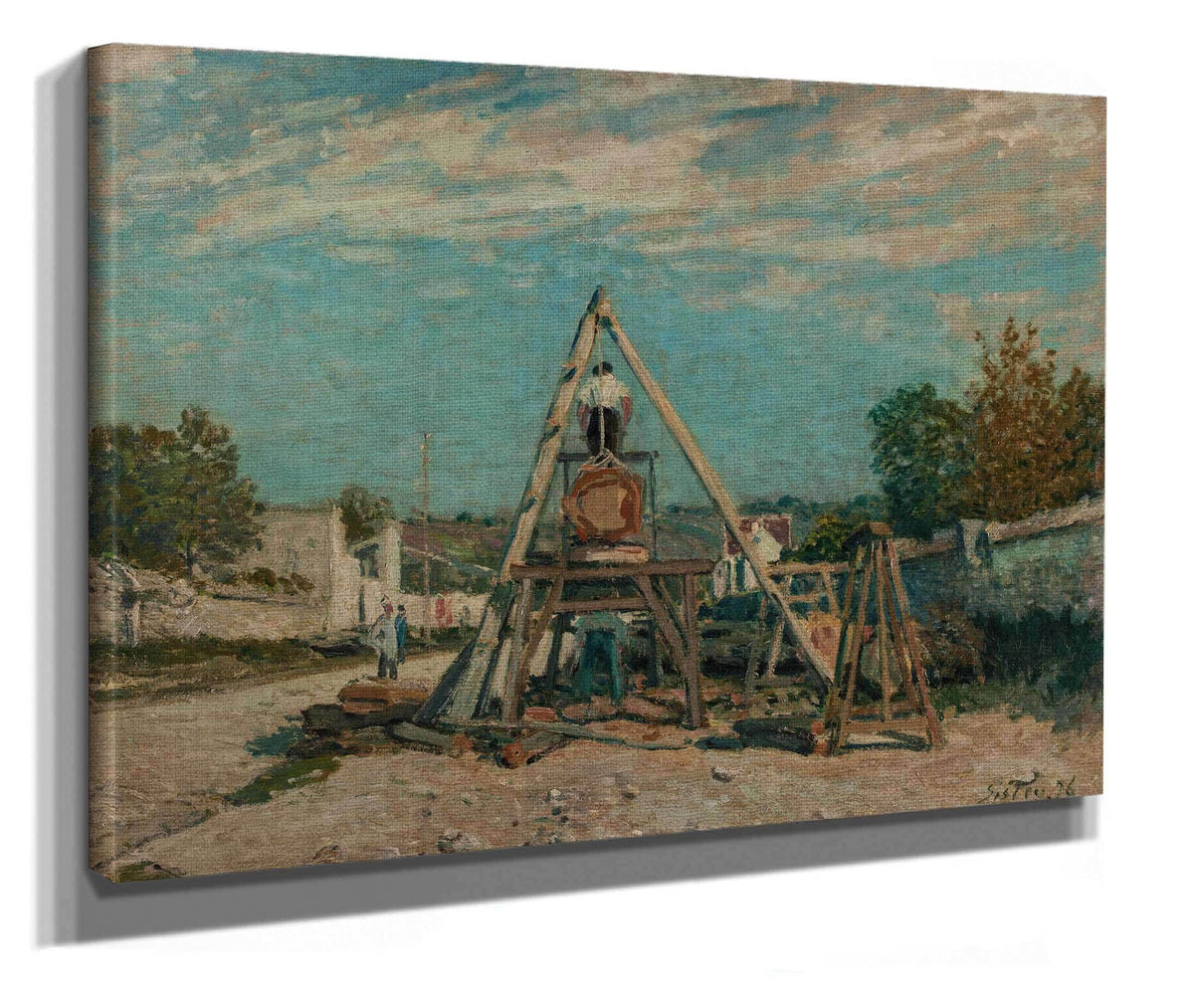 Les Scieurs De Long by Alfred Sisley