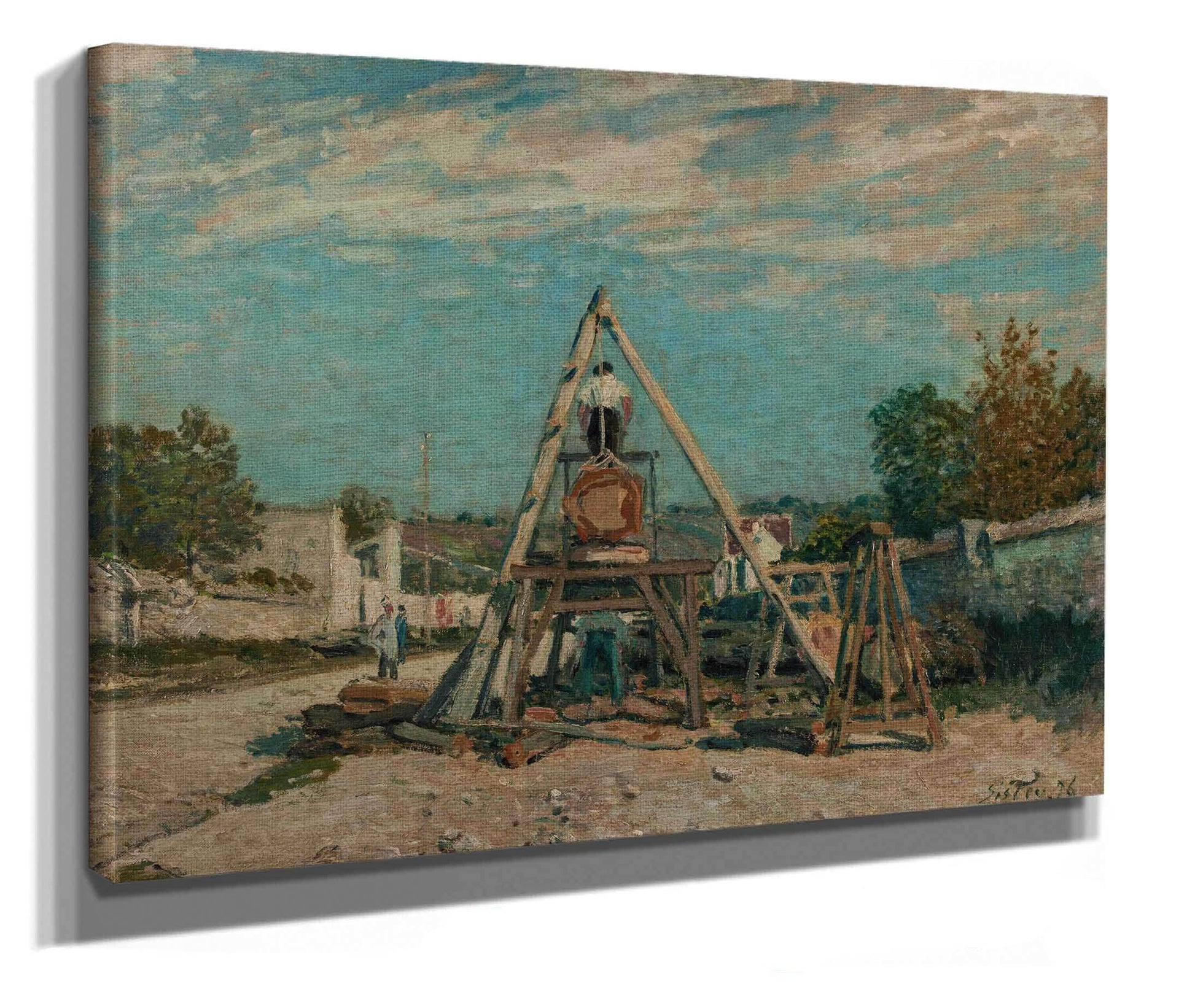Les Scieurs De Long by Alfred Sisley