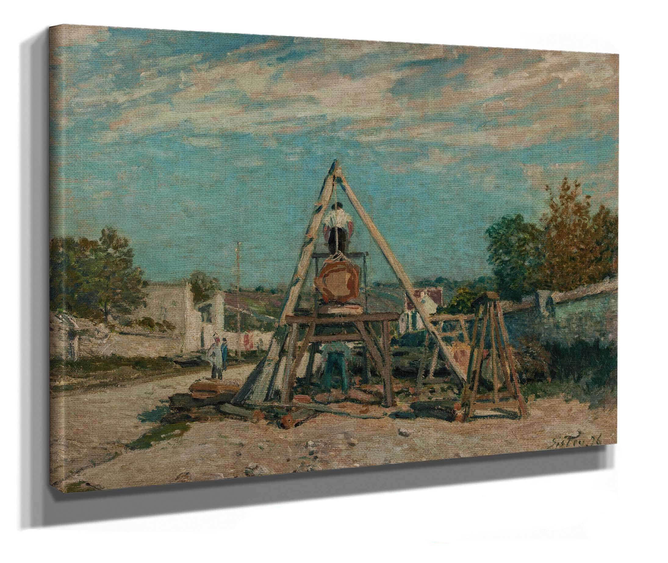 Les Scieurs De Long by Alfred Sisley