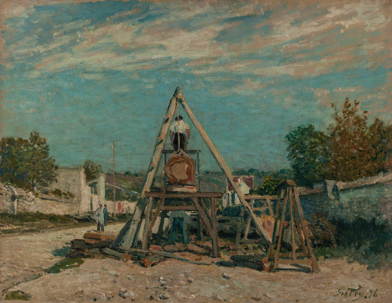 Les Scieurs De Long by Alfred Sisley