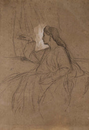 Lesbia Mit Dem Vogel by Anselm Feuerbach