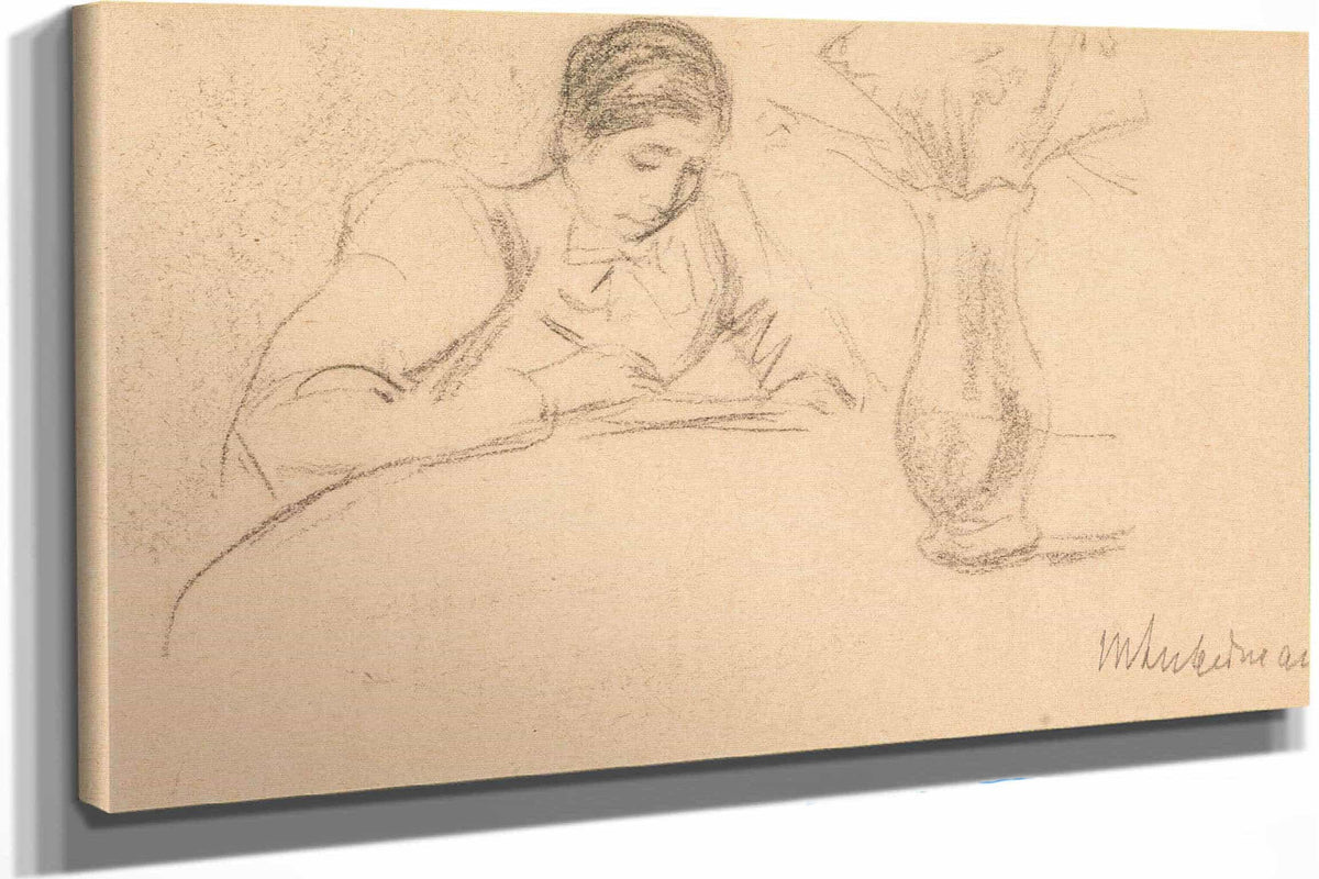 Lesende by Max Liebermann