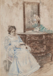 Lesende Frau by Eduard Veith