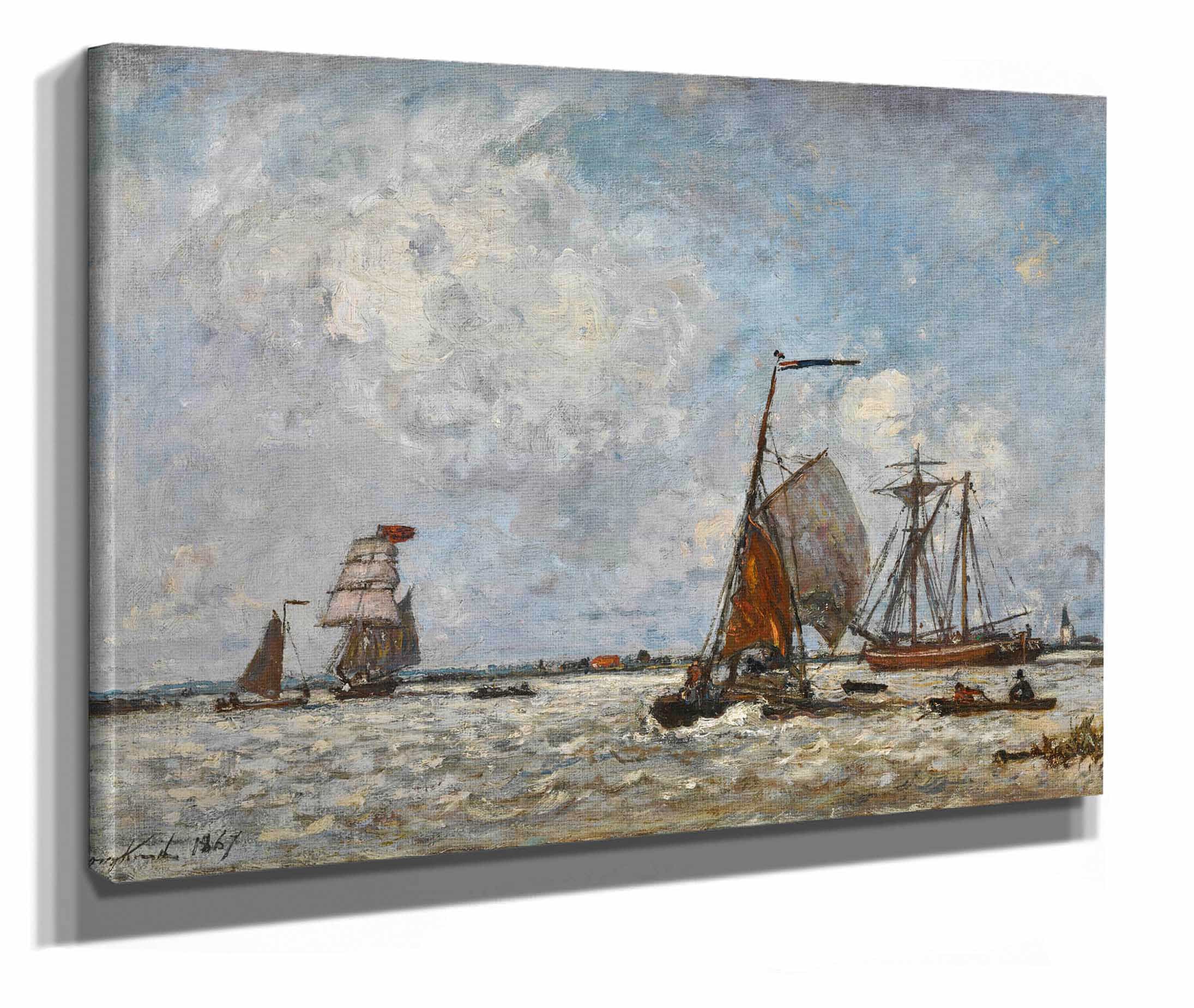 Lestuaire Belgique by Johan Barthold Jongkind