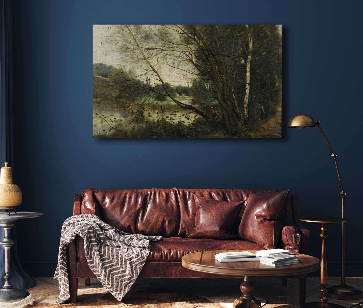 Letang A Larbre Penche by Jean Baptiste Camille Corot