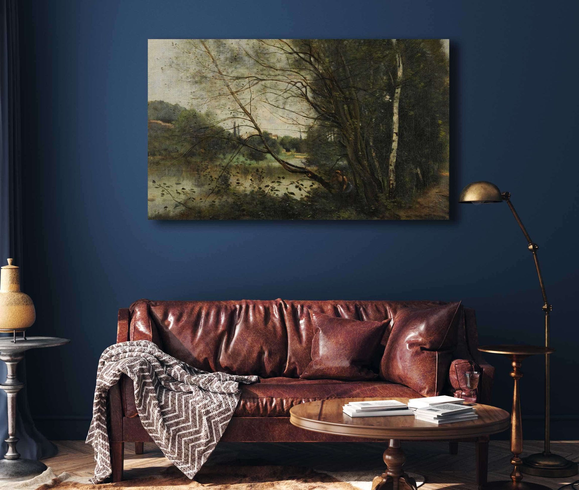 Letang A Larbre Penche by Jean Baptiste Camille Corot