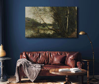 Letang A Larbre Penche by Jean Baptiste Camille Corot