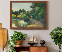 Letang Au Soleil Couchant Montfoucault by Camille Pissarro