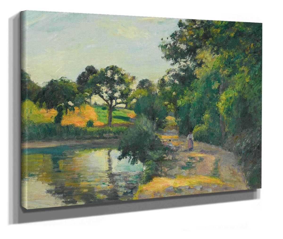 Letang Au Soleil Couchant Montfoucault by Camille Pissarro