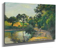 Letang Au Soleil Couchant Montfoucault by Camille Pissarro