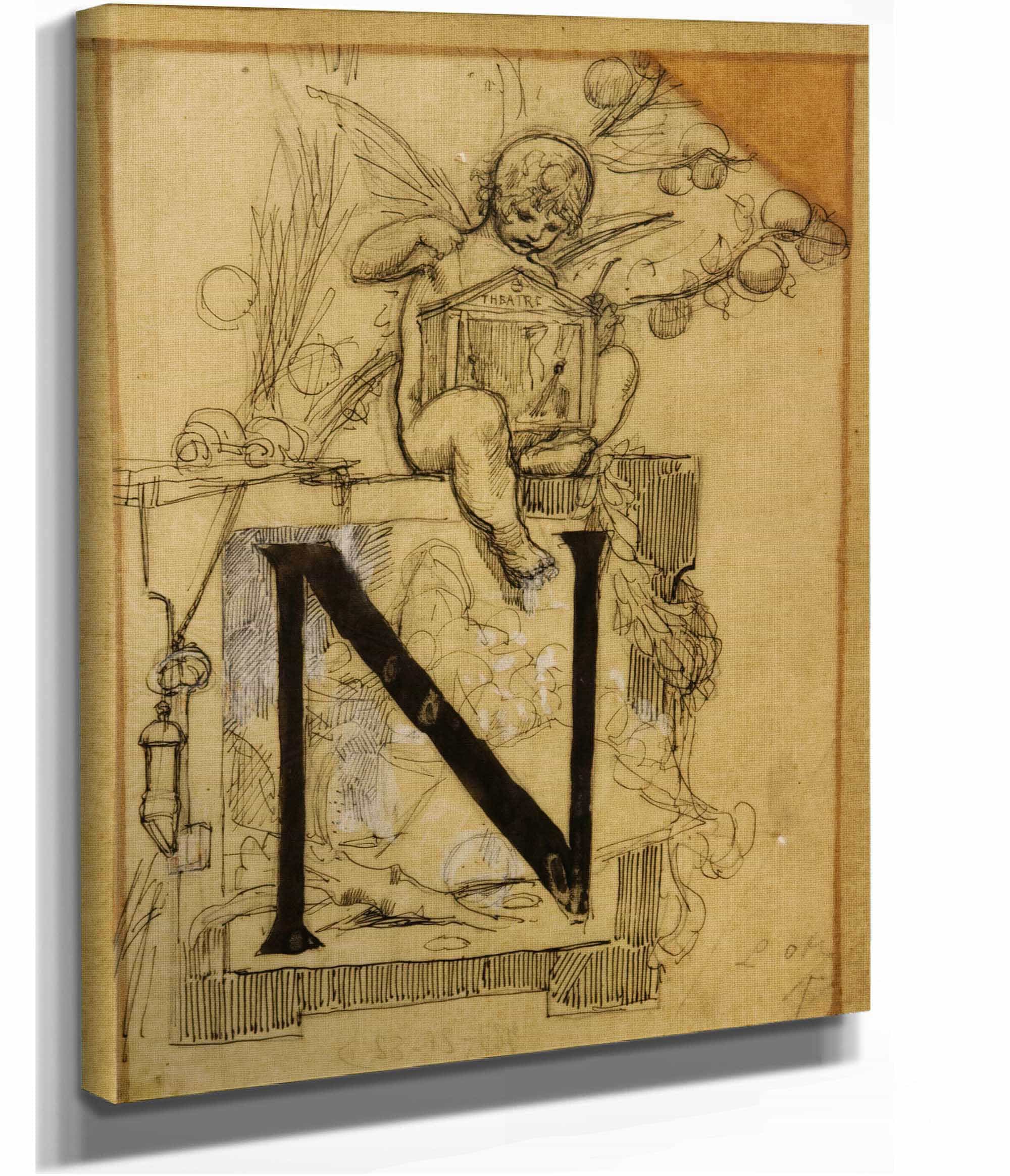 Lettre Ornee N by Luc Olivier Merson