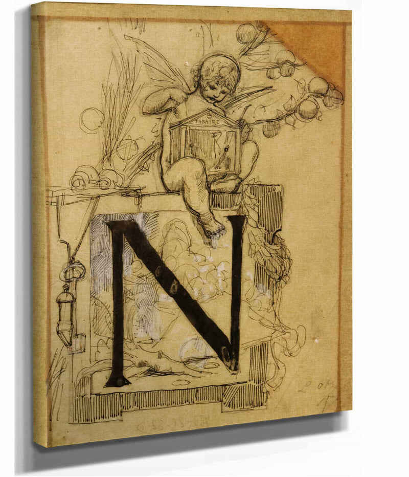 Lettre Ornee N by Luc Olivier Merson