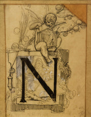 Lettre Ornee N by Luc Olivier Merson
