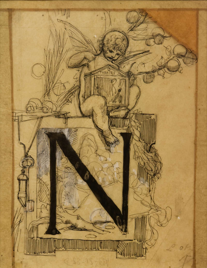 Lettre Ornee N by Luc Olivier Merson