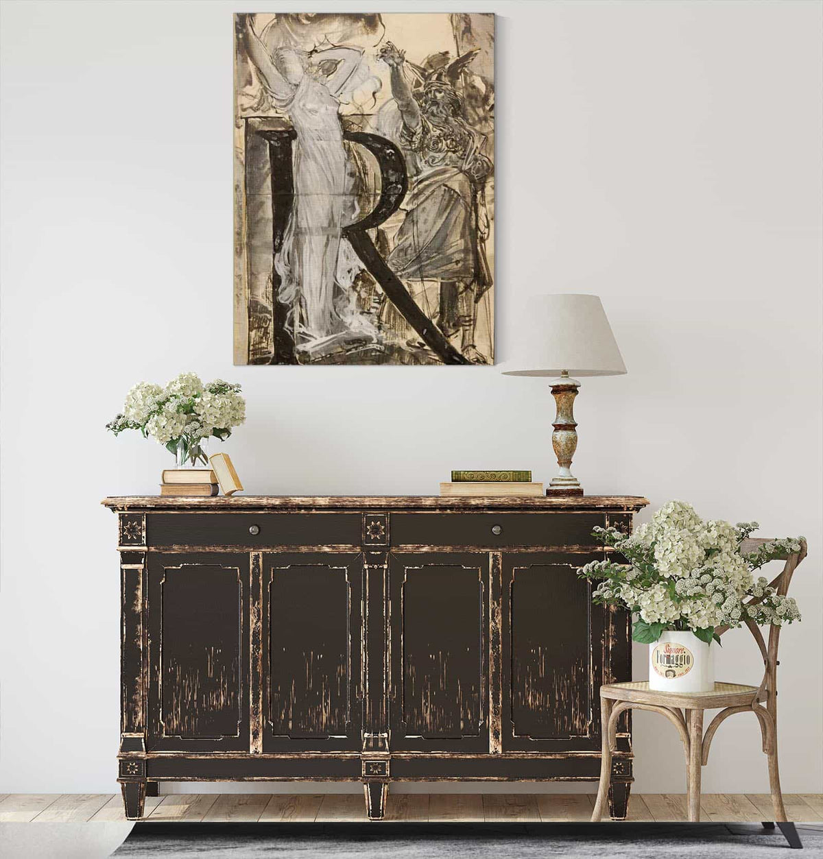 Lettre Ornee R by Luc Olivier Merson