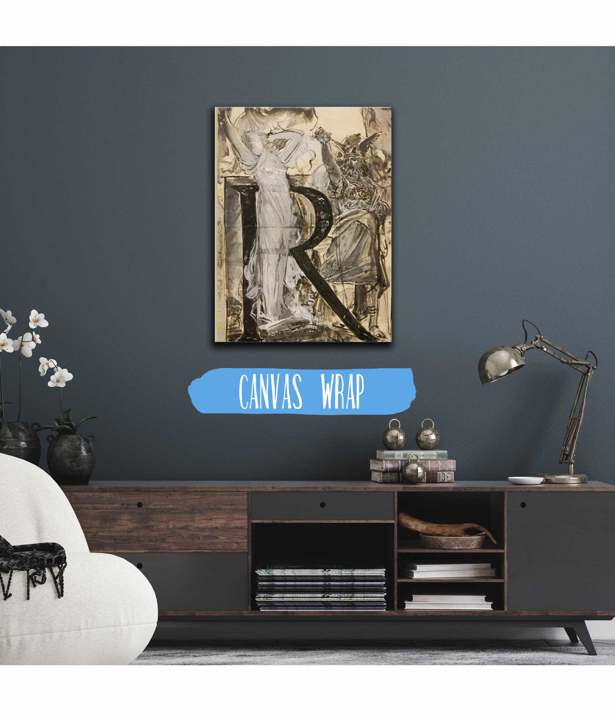 Lettre Ornee R by Luc Olivier Merson