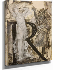 Lettre Ornee R by Luc Olivier Merson