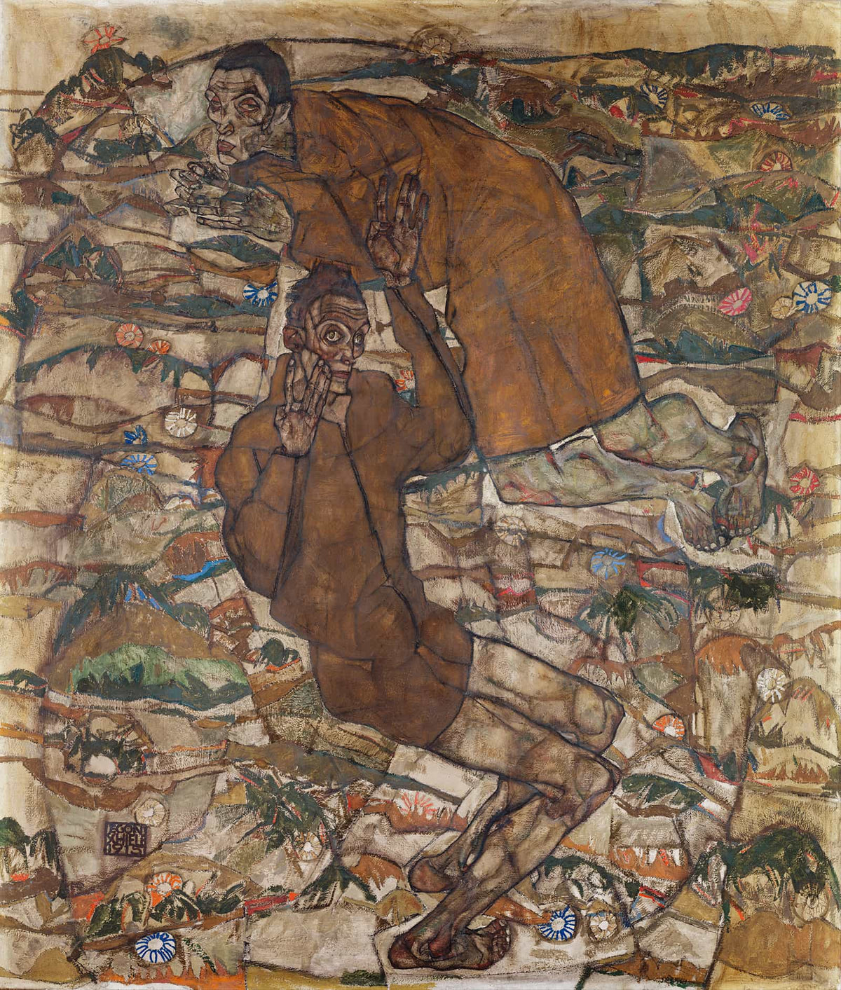 Levitation The Blind Ii by Egon Schiele