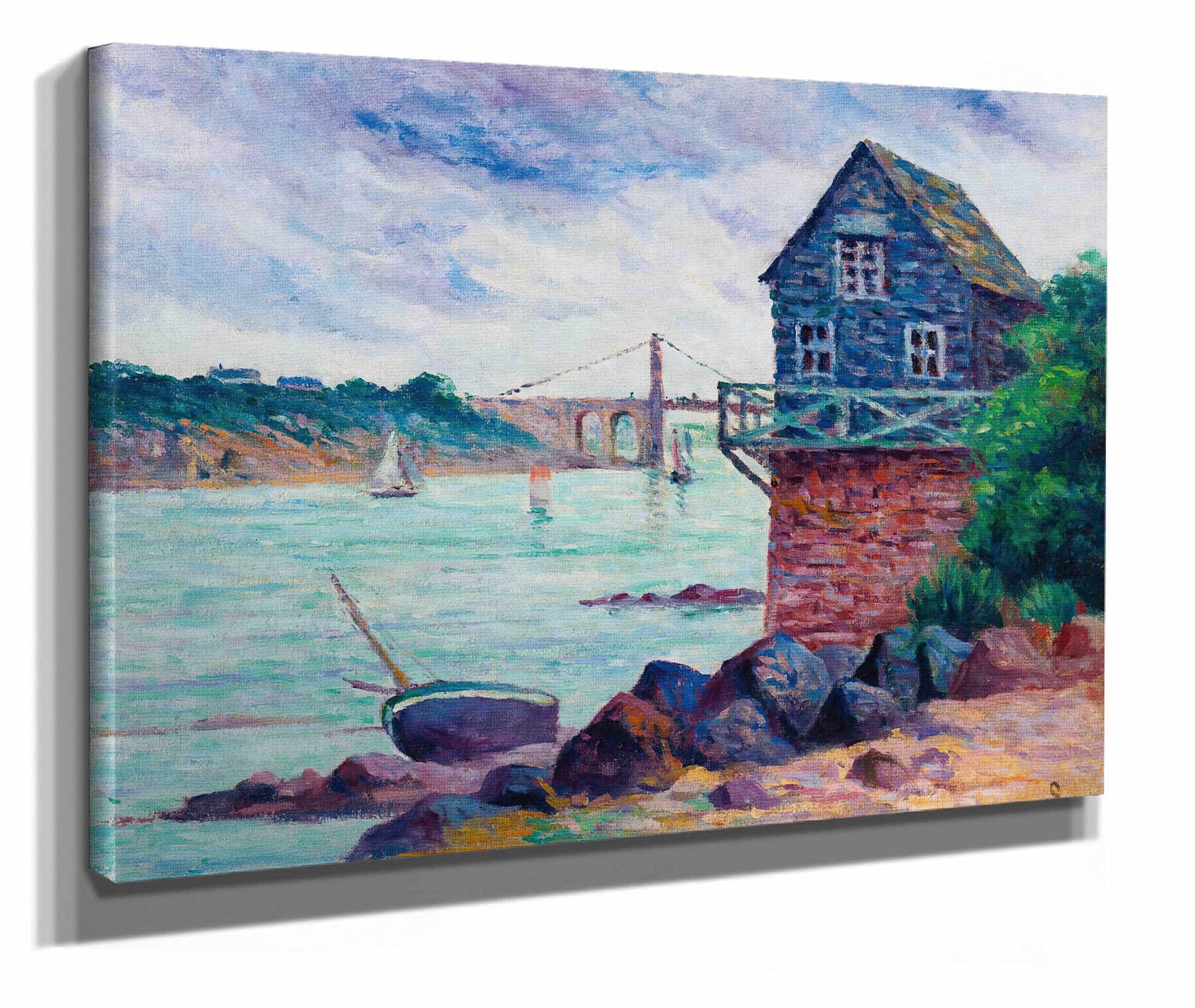 Lezardrieux Le Pont Suspendu by Maximilien Luce