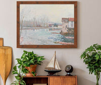 Lhiver A Moret by Alfred Sisley