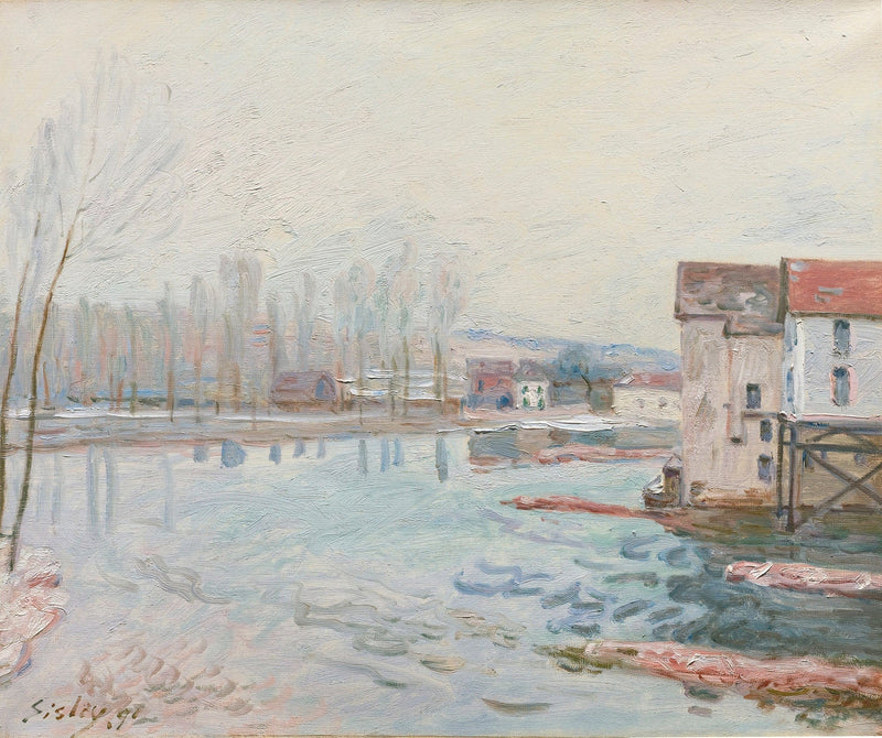Lhiver A Moret by Alfred Sisley