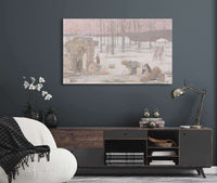 Lhiver Esquisse Pour Lhotel De Ville De Paris by Pierre Puvis De Chavannes