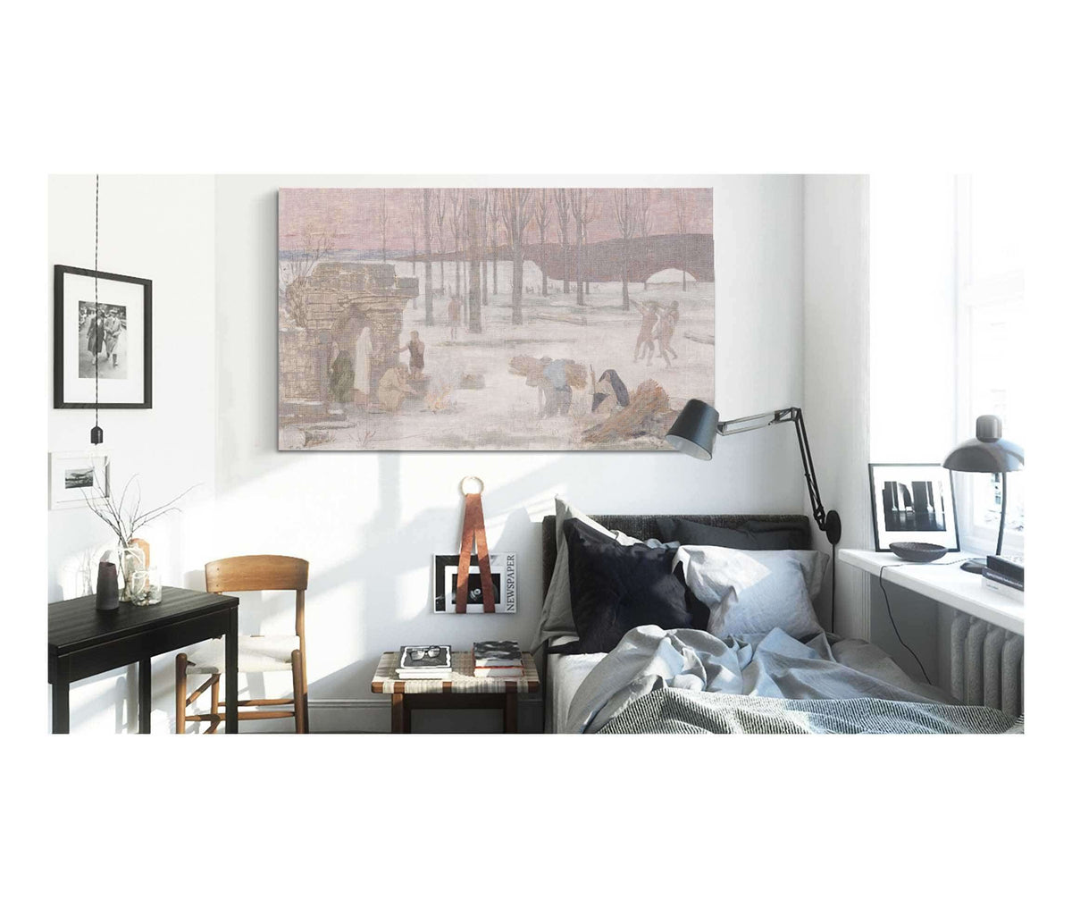 Lhiver Esquisse Pour Lhotel De Ville De Paris by Pierre Puvis De Chavannes