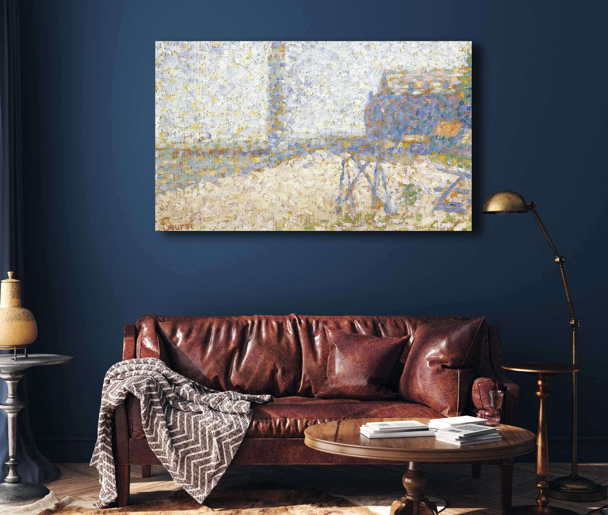 Lhospice Et Le Phare De Honfleur by Georges Seurat