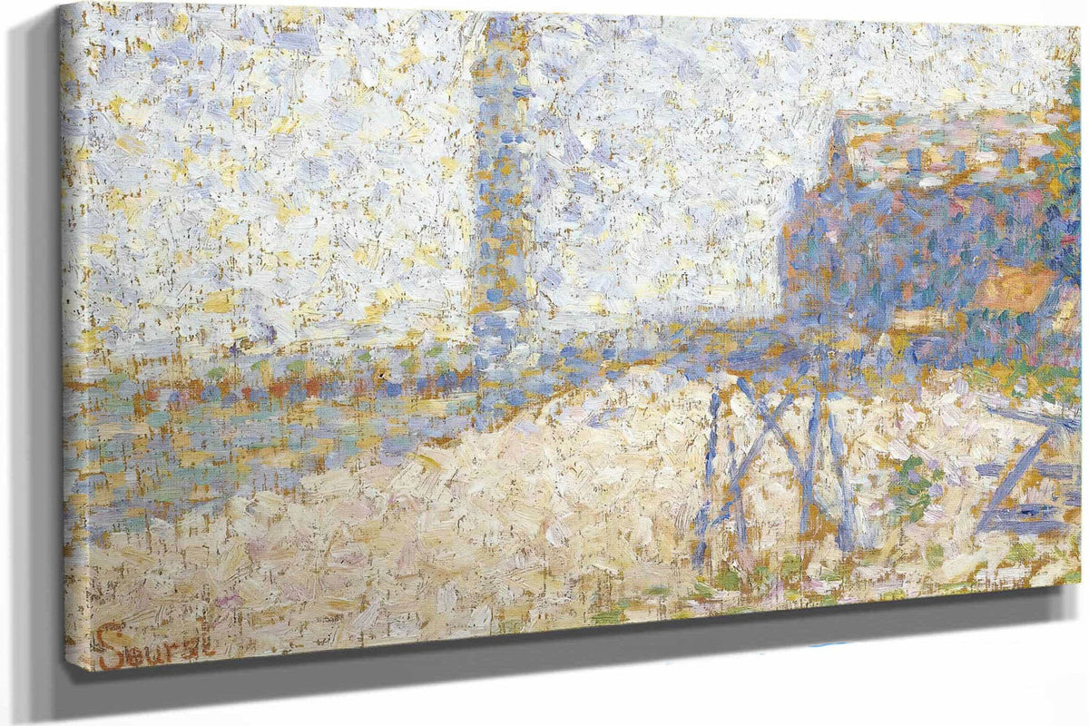 Lhospice Et Le Phare De Honfleur by Georges Seurat