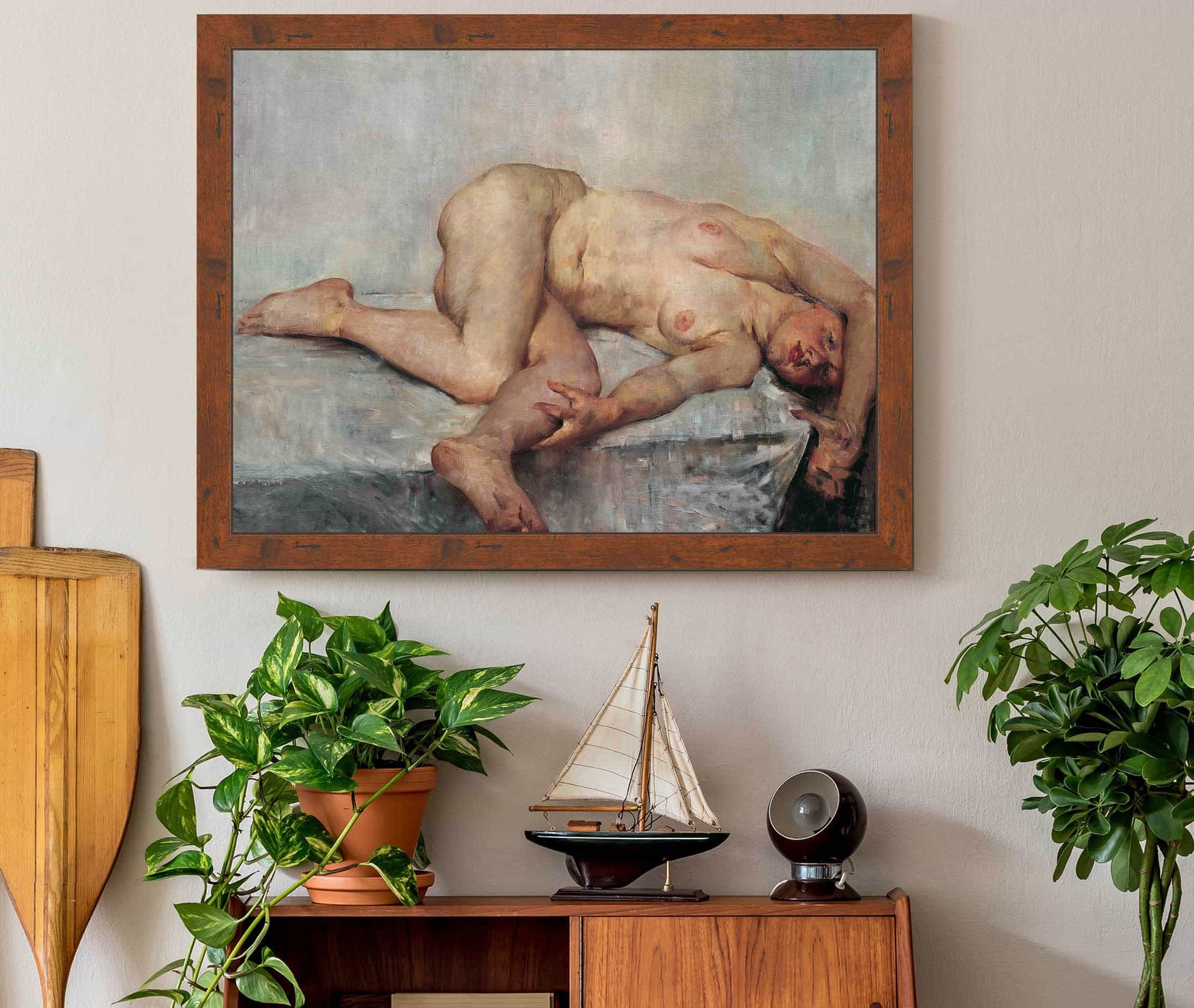 Liegender Weiblicher Akt by Lovis Corinth