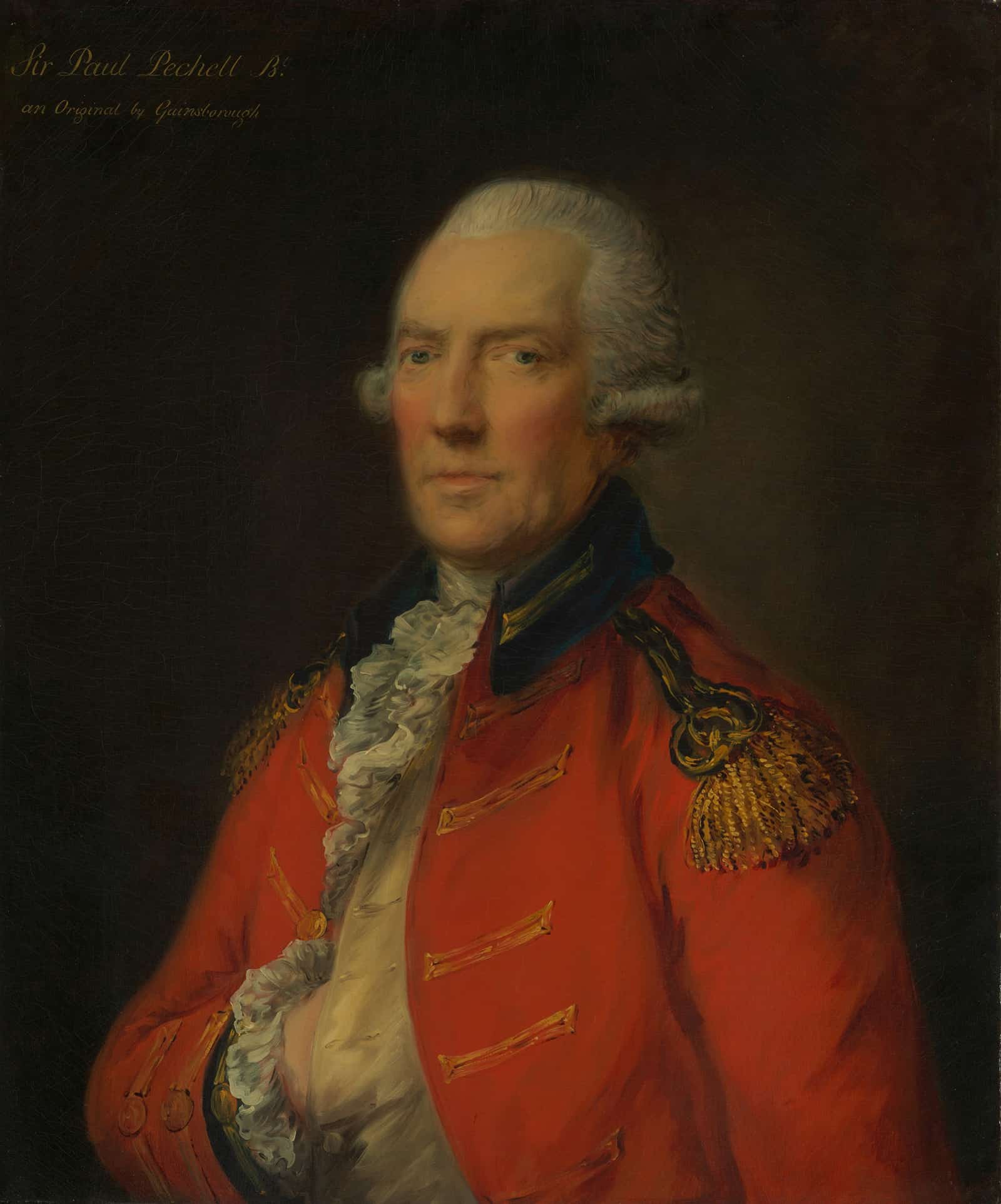 Lieutenant Colonel Paul Pechell   by Thomas Gainsborough