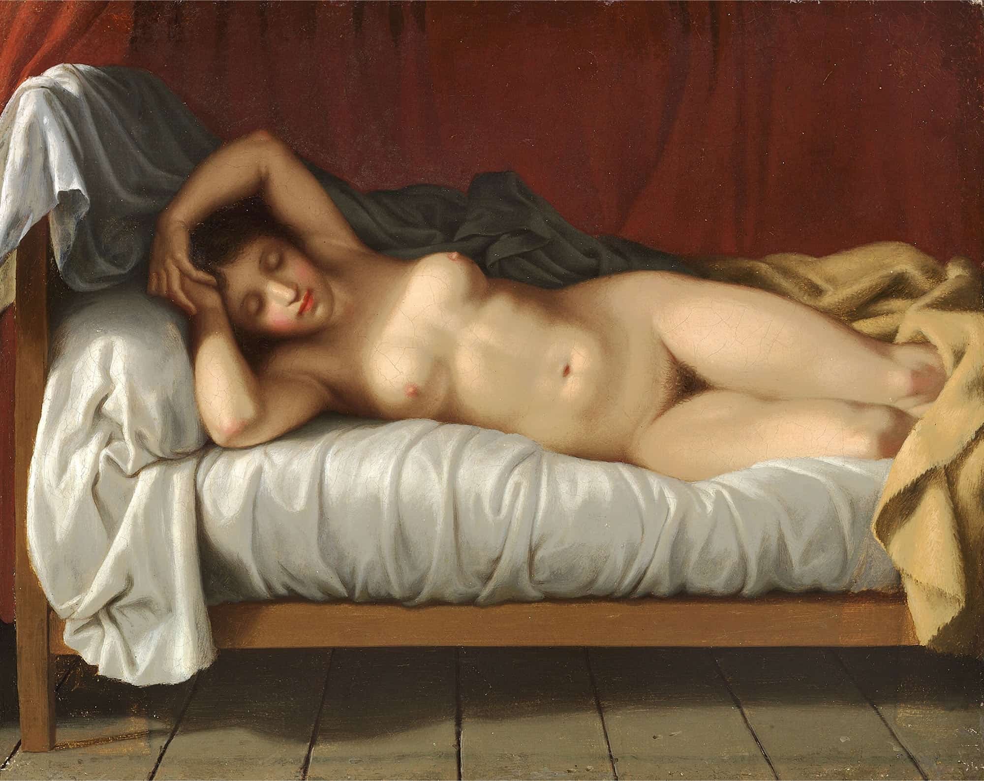Liggende Model by Christoffer Wilhelm Eckersberg