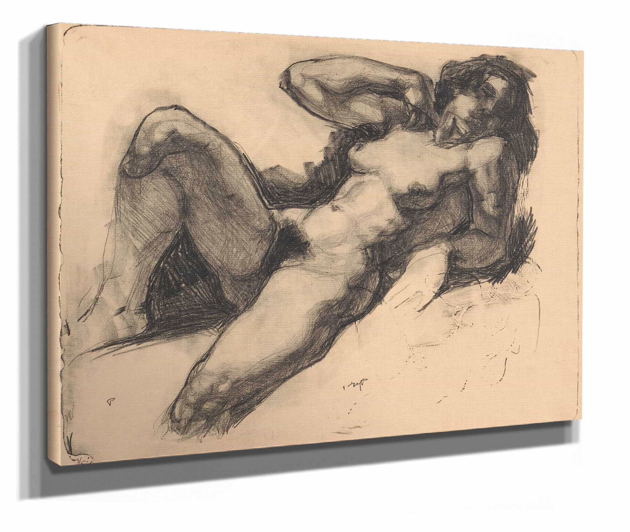 Liggende Naakte Vrouw  by Reijer Stolk