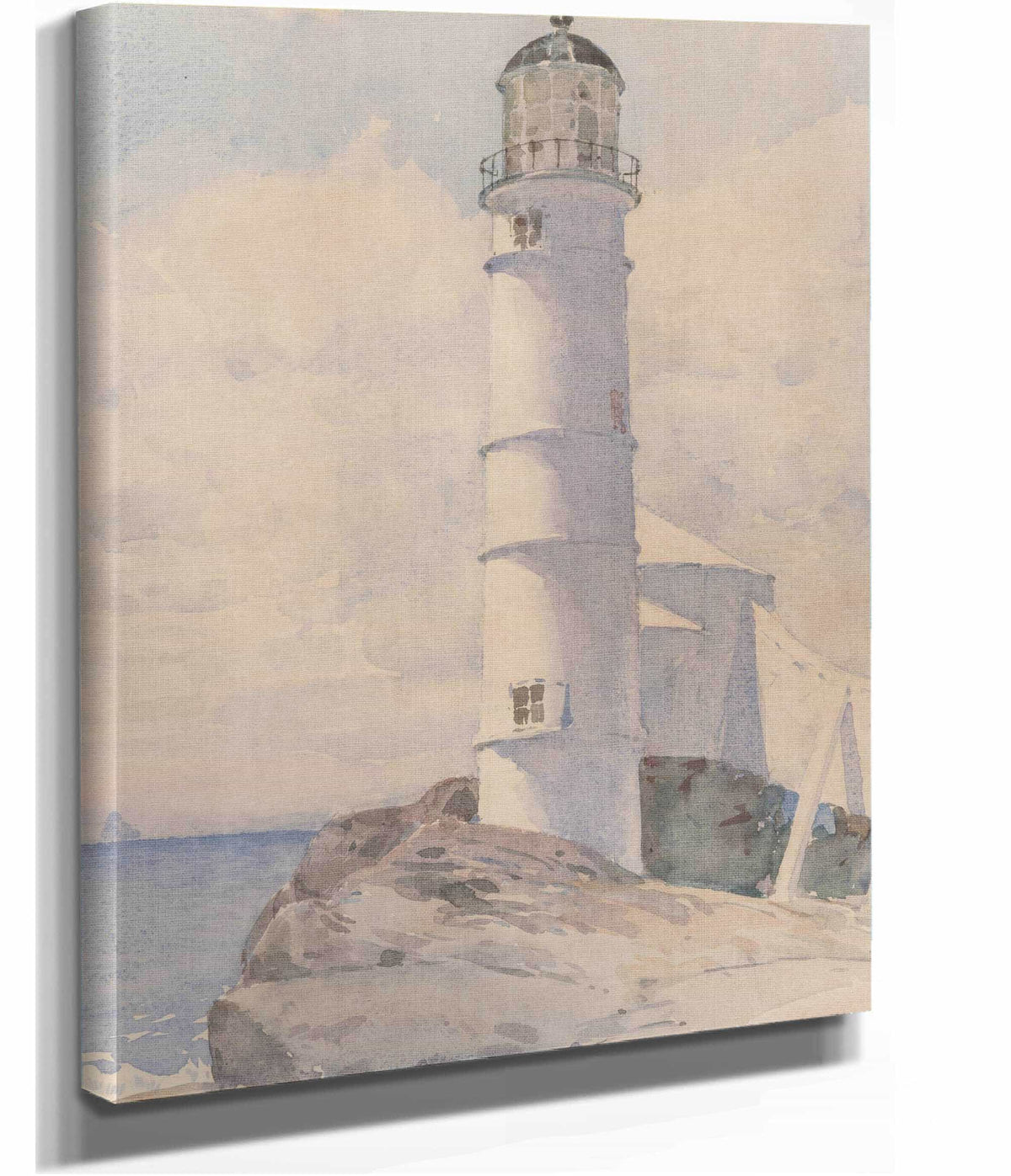 Lighthouse Isle Of Shoals by Childe Hassam