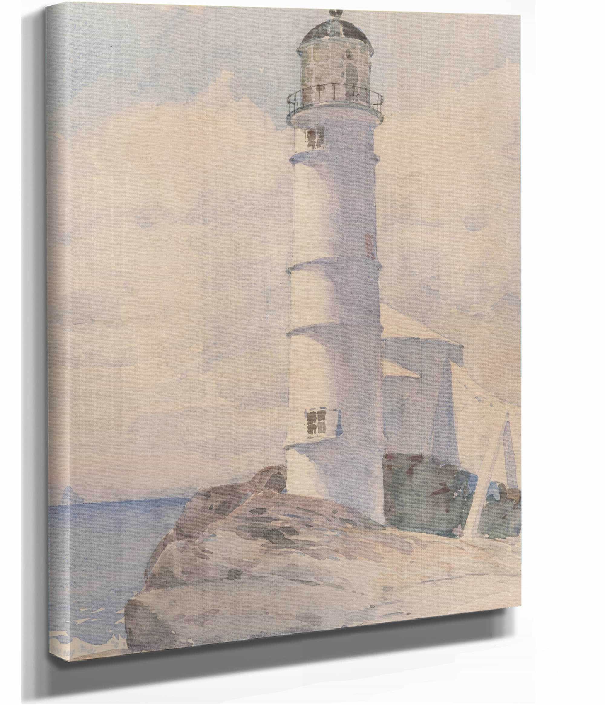 Lighthouse Isle Of Shoals by Childe Hassam