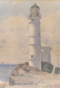 Lighthouse Isle Of Shoals by Childe Hassam