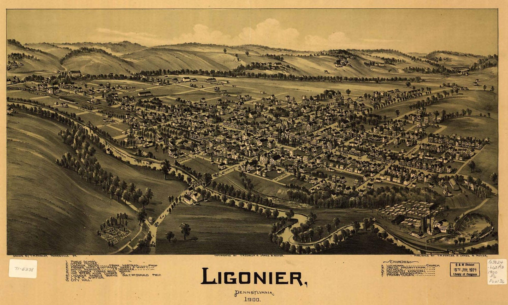 Ligonier Pennsylvania 1900  State Of Pennsylvania