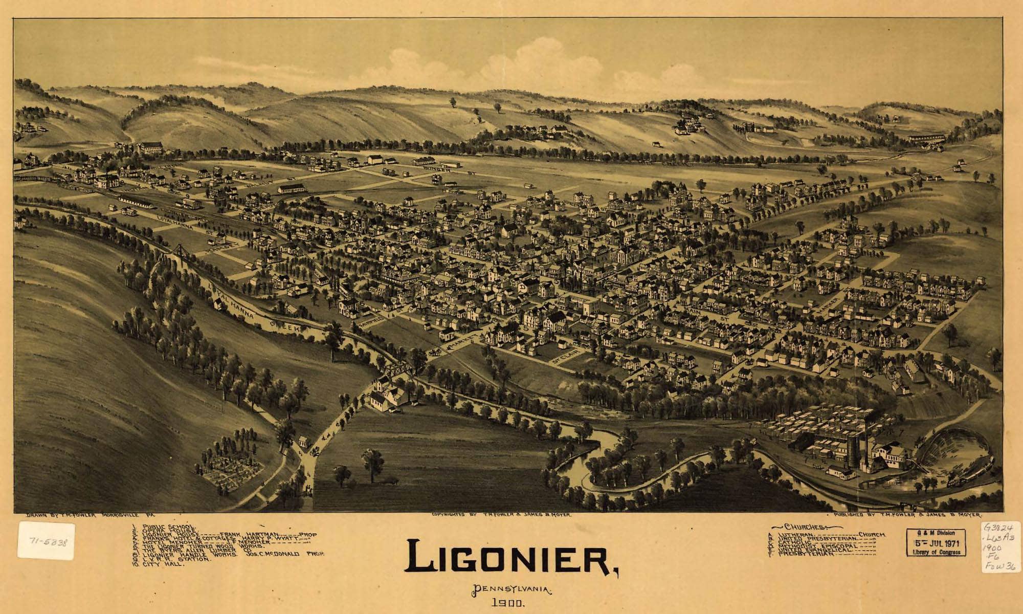 Ligonier Pennsylvania 1900  State Of Pennsylvania