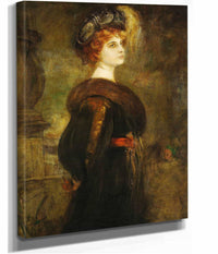 Lily Merk by Franz Von Lenbach