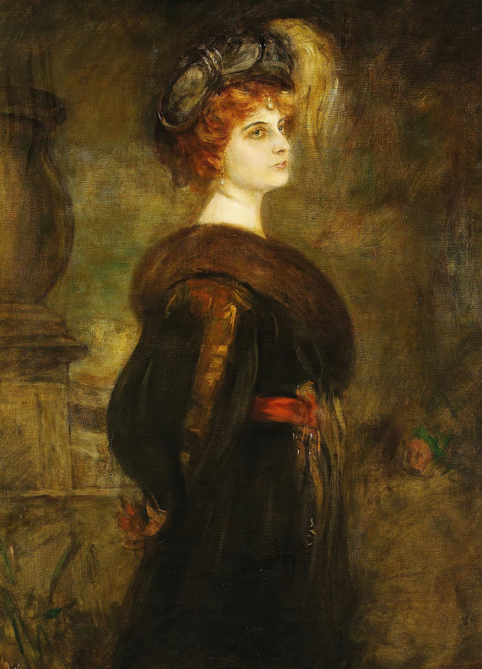Lily Merk by Franz Von Lenbach