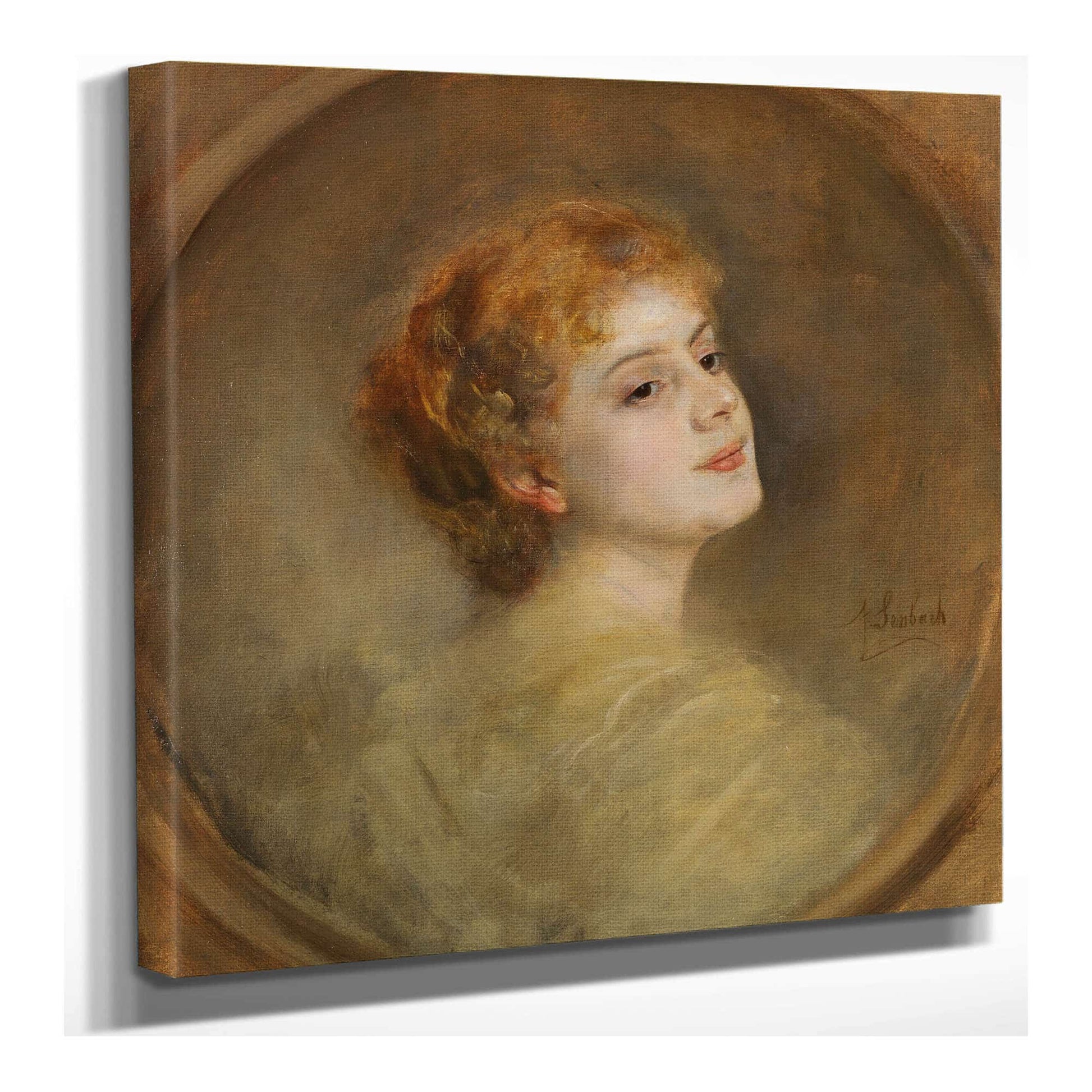 Lily Von Poschinger  by Franz Von Lenbach