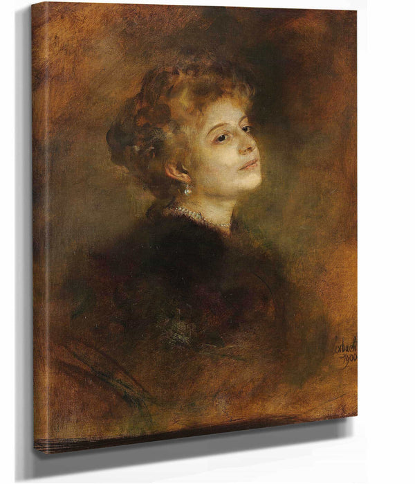 Lily Von Poschinger  by Franz Von Lenbach