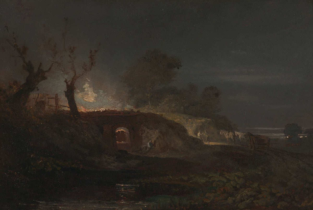 Limekiln At Coalbrookdale by Joseph Mallord William Turner
