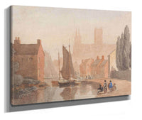 Lincoln Cathedral From Brayford Pool by David Cox