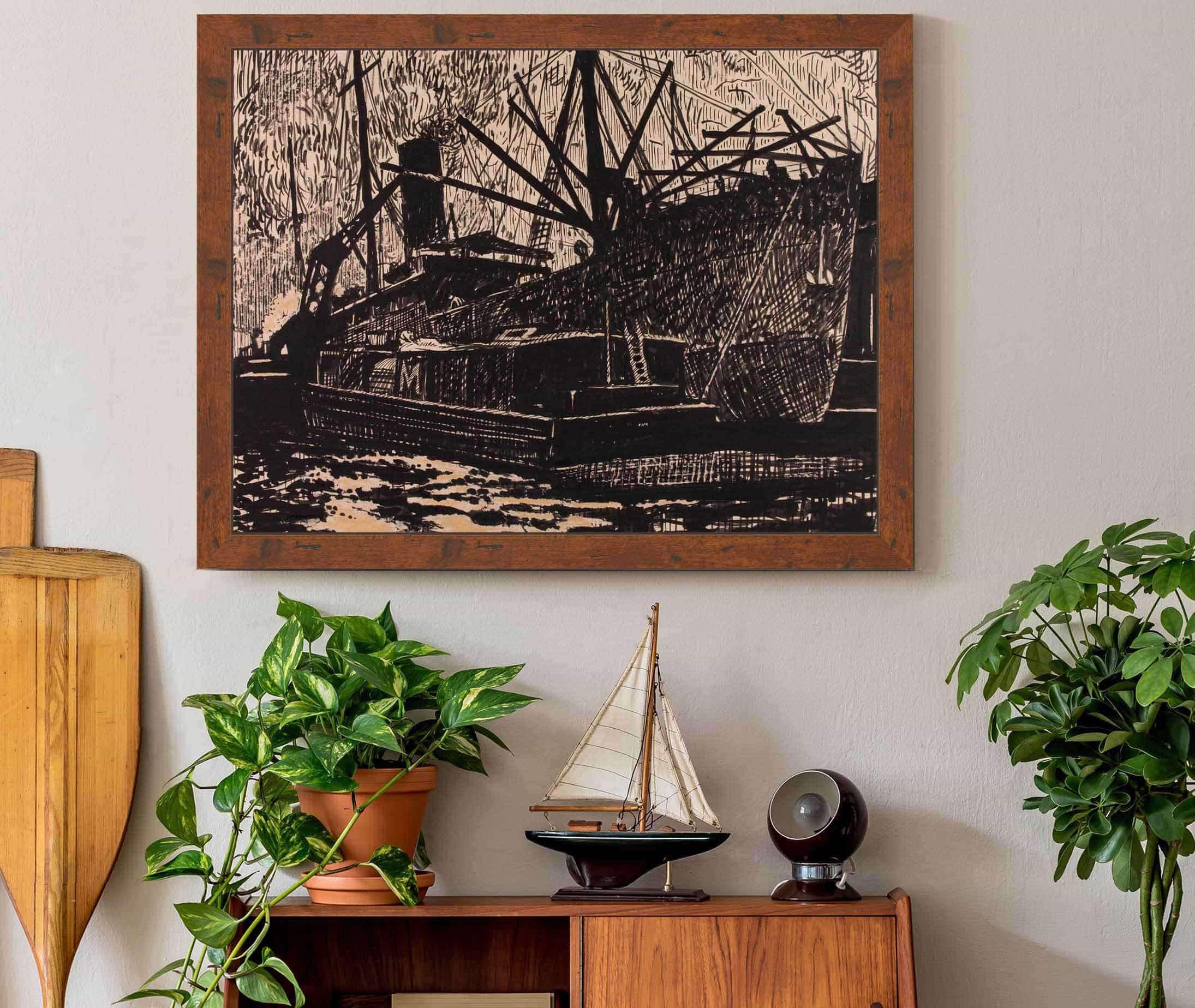 Liner And Tug by Henry Lyman Sayen
