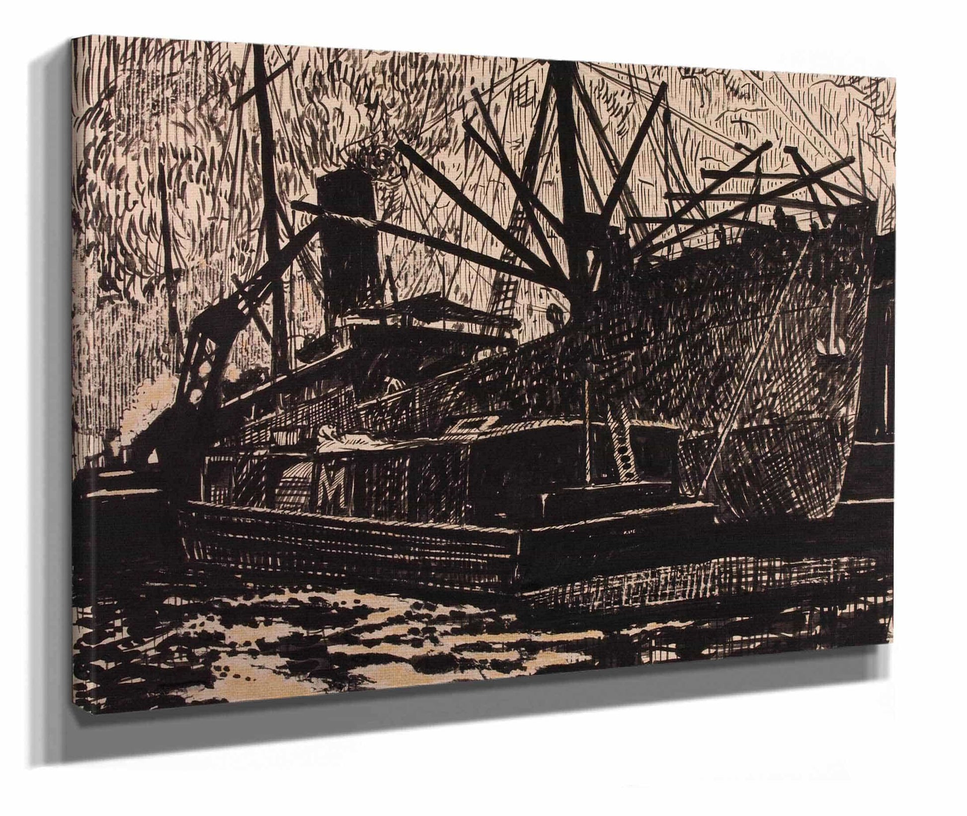 Liner And Tug by Henry Lyman Sayen