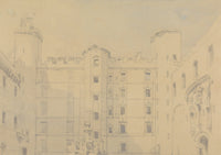 Linlithgow Palace Courtyard West Lothian by David Roberts